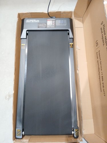 SUPERUN UNDER DESK TREADMILL WITH INCLINE FOR HOME OFFICE - 2.5HP - 300LBS CAP - BLACK (MODEL: BA10-B) image 3