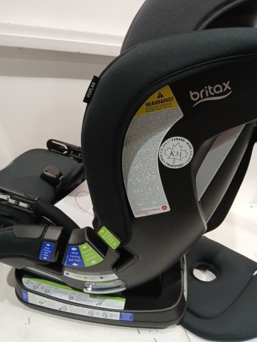 BRITAX POPLAR CLICK TIGHT CONVERTIBLE rear and front facing car seat - 40LB rear facing MAX load / 65lb front facing max load - stone onyx / black grey (model: e1c963m) image 5