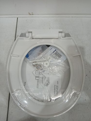 garvee Round Toilet Seat with Slow Soft Close - 17" - white - (model: pho_161czrq9) image 4