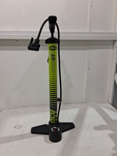 BELL AIR ATTACK 650 HAND PUMP WITH GAUGE & STORAGE HOOK - GREEN/BLACK image 3
