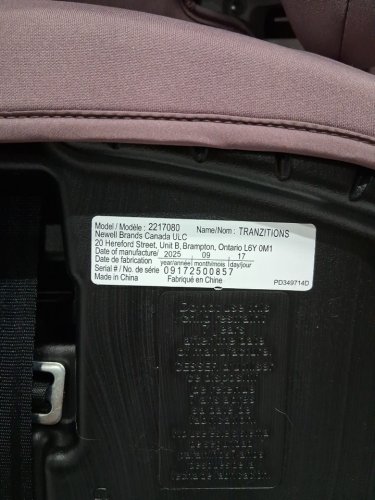 GRACO TRANZITIONS 3-IN-1 LIGHTWEIGHT ADJUSTABLE HEIGHT HARNESS BOOSTER CAR SEAT WITH CUP HOLDERS - 100LB MAX WEIGHT - ELOISE PURPLE (MODEL: 2217080) image 9