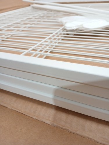 4 Panel Metal Fence - 40" - White image 4