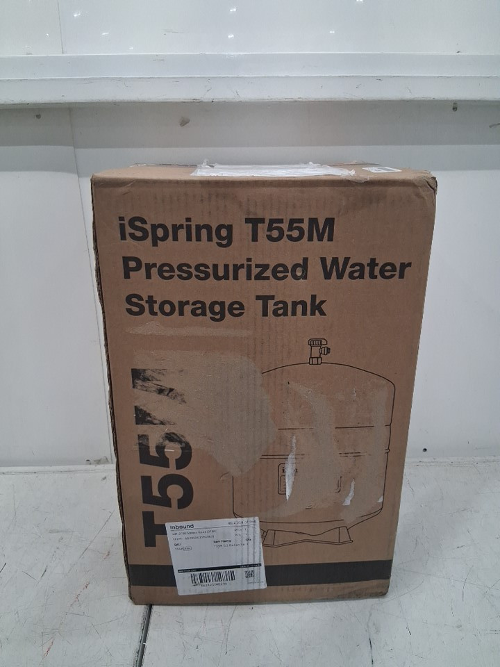 ispring Residential Pressurized Water Storage Tank for Reverse Osmosis (RO) Systems , 5.5 gallon - WHITE (MODEL: T55M) image 3