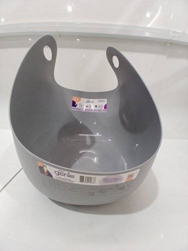 LITTER GENIE FLEXIBLE PLASTIC CAT LITTER BOX WITH POUR SPOT - GREY (MODEL: I000707) image 2