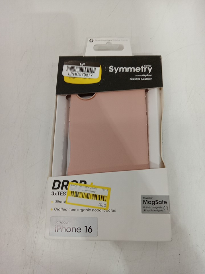 OtterBox Symmetry Series Cactus Leather iPhone 16 FOR MagSafe - Ballet Blush Pink image 2