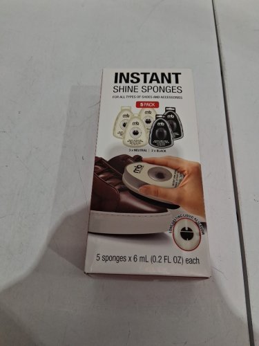 5PK M&B Instant Shoe Shine Sponges - 3 NEUTRAL, 2 BLACK (model: 1954195) image 3