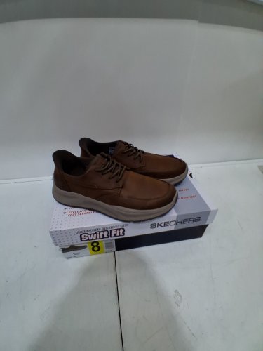 Men's Skechers Hasting-Rory Moc Toe SWIFT FIT MEMORY foam - size 8 - brown (STYLE: 1968308) image 2