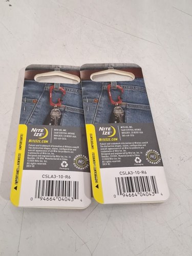 2 Nite Ize SlideLock Aluminum Carabiner - Size 3 - Red (model: ‎CSLA3-10-R6) image 3