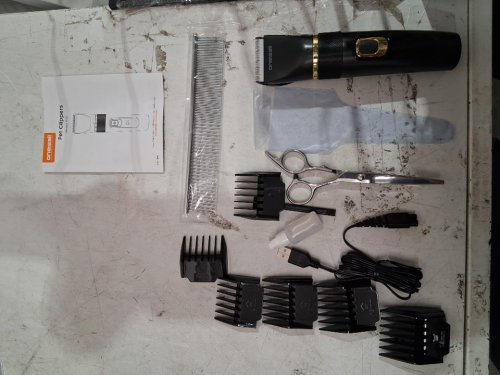 oneisall pet dog grooming kit for heavy coats with accessories - black (MODEL: pc17) image 3