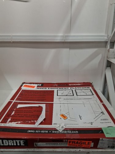 HOLDRITE Quick Stand Ceiling Mounted Water Heater Platform - 600LB CAP - SILVER (MODEL: 50-swhP) image 2