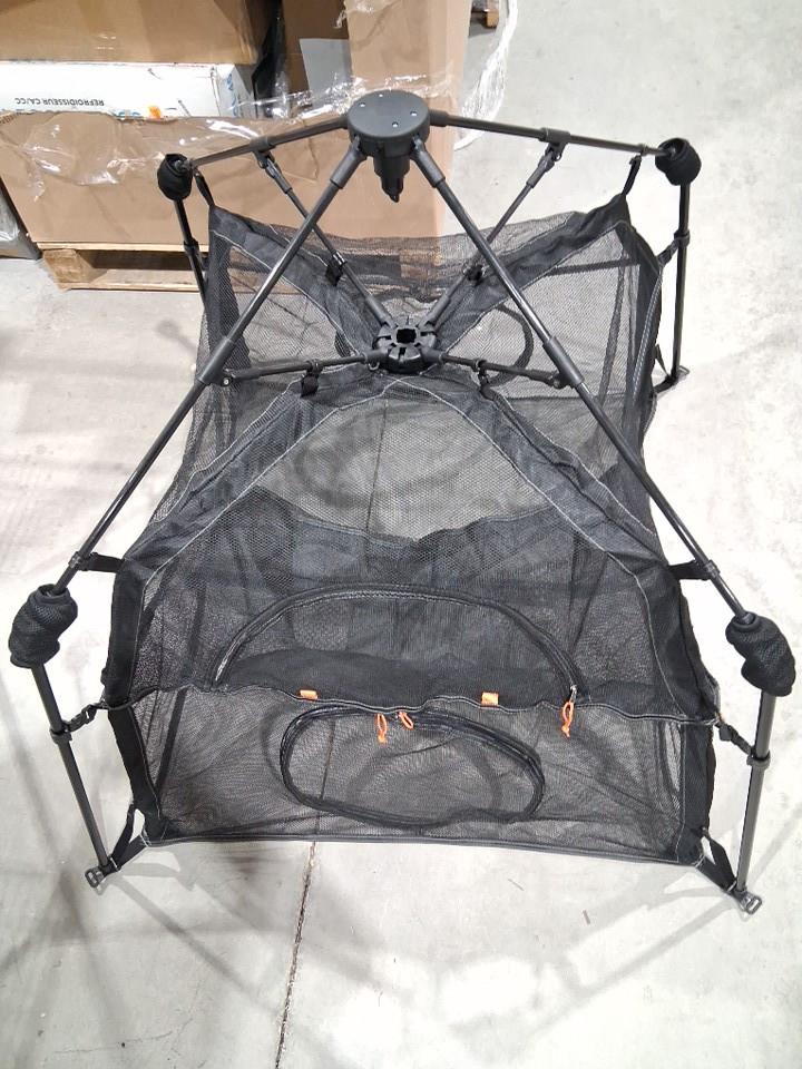 Rywell 2-Tier Pop Up Catio with Windows, Weatherproof, Sunshade & Foldable Catio Outdoor Cat Enclosure with Carry Bag & Ground Stakes - 44" x 44" x 37" - black image 5
