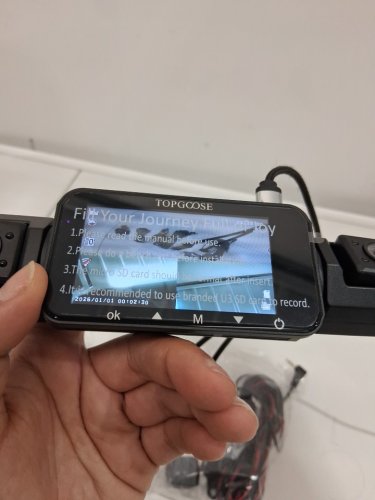 topgoose  2K FHD Dash Cam with 4 Channel 5G WiFi APP Control and Free 64GB Card - black image 4