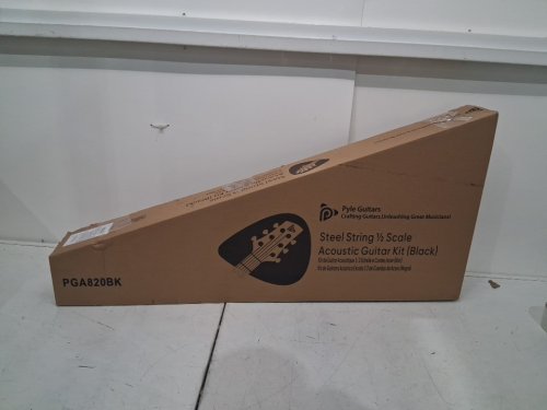 pyle Acoustic Guitar premium Kit 1/2 Junior Size - 34" - right-handed - black (model: pga820bk) image 2