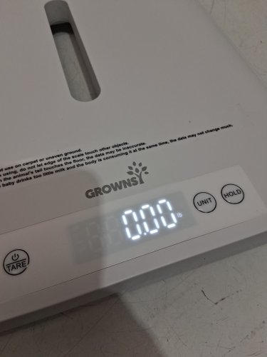 grownsy multifunctional baby weight scale with 27" measurement & lcd screen - 330lbs capacity - 27" x 15" x 10" - white (model: b12h) image 4