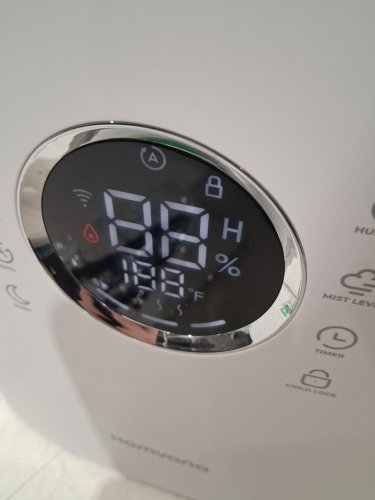 HOMVANA ULTRASONIC WARM & COOL MIST HYYBRID SMART HUMIDIFIER WITH WIFI APP CONNECTION & AROMA TRAY - 6.5L / 861SQ.FT COVERAGE - WHITE/BLACK (MODEL: H111S) image 4