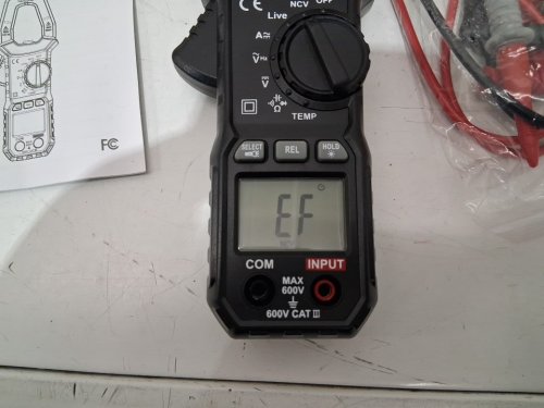 FKM Digital AC/DC Amp Clamp Meter Tester - Grey / Black (Model: TS-18D) image 4