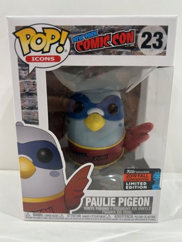 Funko pop! **2019 fall convention** icons: New York comic con - Paulie pigeon vinyl figure (#23) image 2