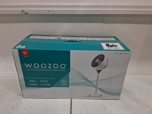 Woozoo 360° Pedestal 12-SPEED Air Circulator - ADJUSTABLE HEIGHT 21" TO 40" - WHITE (Model: STF-360DC/1747373) image 2
