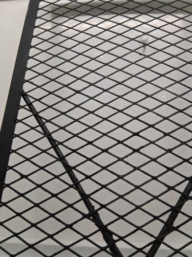 VEVOR Heavy Duty Steel Campfire BBQ Grill Grid with Handle & Support X Wire - 44" x 15" - black (model: JY-MY-YKW44) image 7