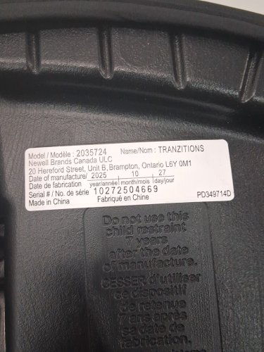 GRACO C20 TRANZITIONS 3-IN-1 HARNESS BOOSTER CAR SEAT - 100LBS CAP - BLACK (MODEL: 2035724) image 7