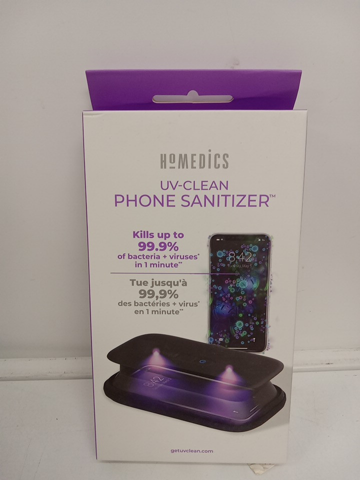 Homedics UV-Clean Phone sanitizer - kills the germs without chemicals - black (model: SAN-PH100-BK-EF) image 5