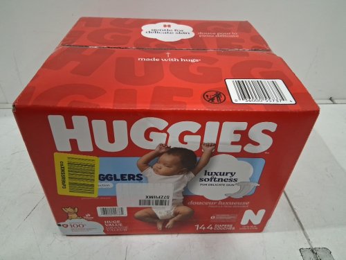 144PK HUGGIES DISNEY BABY LITTLE SNUGGLERS BABY DIAPERS - SIZE NEWBORN (UP TO 10LB) - DISNEY WINNIE THE POOH (MODEL: 55737-N) image 2