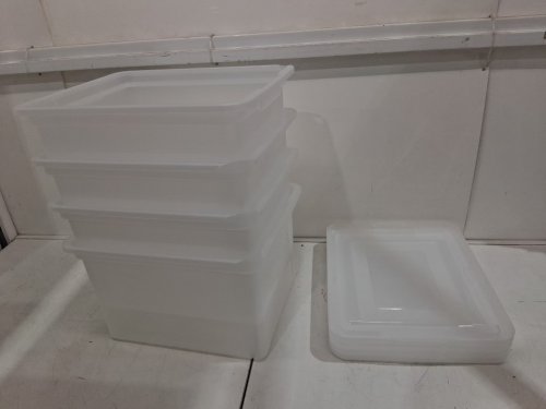 4PK iris Plastic FILE / LEGAL LETTERs Organizer STORAGE BIN - 33L - CLEAR (MODEL: FB-21E/FB-21EE) image 3