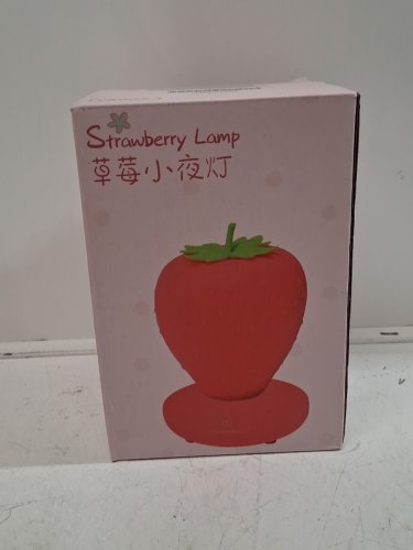 RECHARGEABLE DIMMABLE LED STRAWBERRY LAMP - 5.5" - WHITE image 4