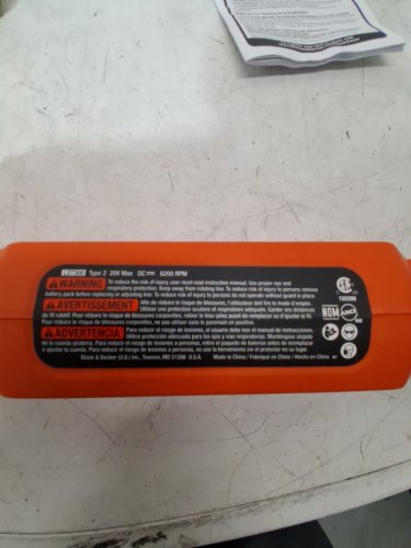 BLACK+DECKER Cordless Trimmer and Edger - 20V - 12" PATH - ORANGE (MODEL: LST300) image 4