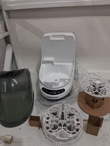 BabyBrezza Bottle Washer Pro 3-in-1 washer/sterilizer/dryer - holds 4 bottles - black/white (model: BRZ0103) image 6