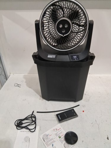 easyacc outdoor Misting Fan - 9l - 10" - 30000mAh rechargeable battery - Black (model: P30) image 3