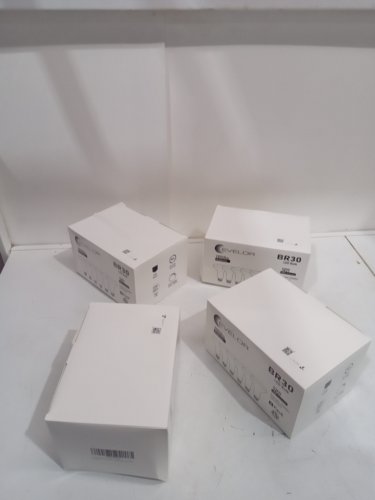 4 (6PK) Evelor LED BR30 Light Bulbs - 7W, 800LM, 5000K - WHITE- 24TOTAL (MODEL: BR30-7W5000K-6) image 2