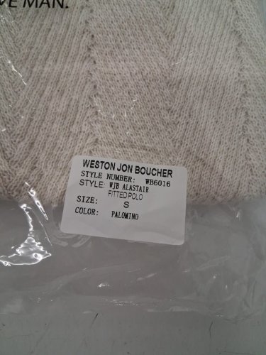 men's weston jon boucher Alastair Slim Fit Knit Polo - small - Palomino (style: wb6016) image 3