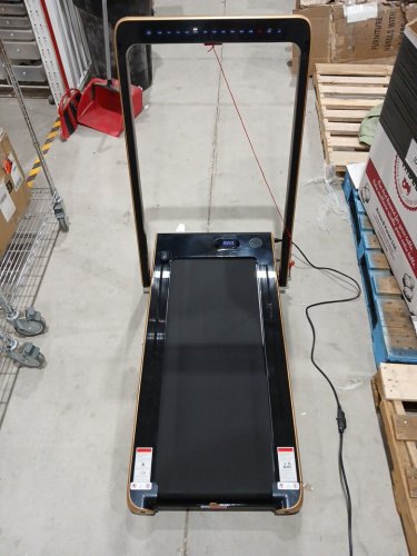 costway superfit 2-in-1 folding treadmill with APP speaker - 52.5" x 44.5" 26" - black/yellow (model: sp37592sh-ye) image 8