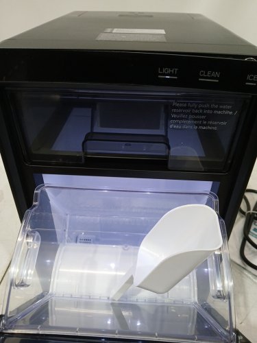 EUHOMY Self-Cleaning Countertop Nugget Ice Maker - 40Lbs/24H - Black (model: IM017-Nbl-caeh) image 5