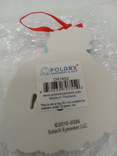 Polarx Unicorn Rainbow Polyresin Christmas Tree Ornament - 3" (model: OR1652) image 3
