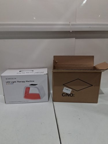 2pc megelin led light therapy machine with goggles - multiple settings image 2