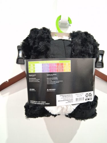 TODDLER PALAMON LIL' STINKER SKUNK COSTUME - 6-12 MONTHS - BLACK/WHITE image 3