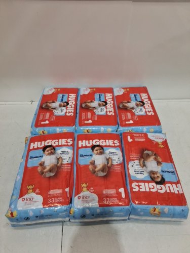 198PK HUGGIES LITTLE SNUGGLERS BABY DIAPERS - SIZE 1 (UP TO 14LB) - DISNEY WINNIE THE POOH (MODEL: 56308) image 4