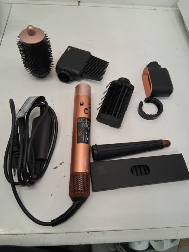 6PC DYSON i.d curly + coily airwrap multi styler and hair dryer with bluetooth - amber silk ( model: hs08) image 7