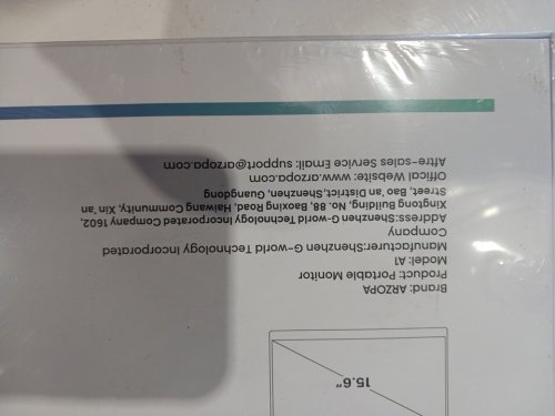 ARZOPA Portable Monitor with foldable stand - 15.6'', 1080p FHD, USB-C, HDMI, built-in speakers, for PC, MAC, mobile, Xbox, playstation 5 (PS5) (model: A1 ) image 4