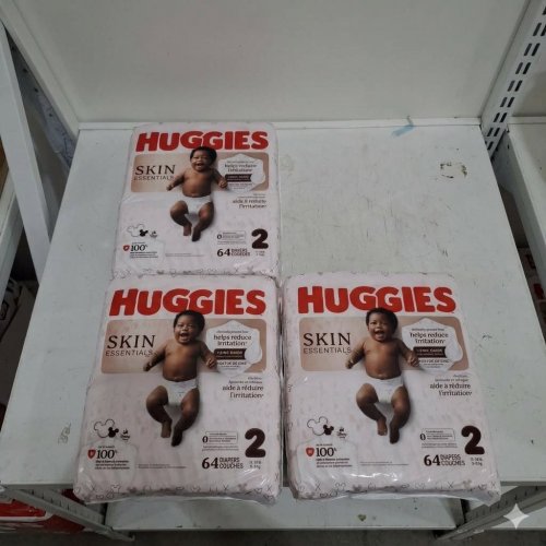 192PK HUGGIES SKIN ESSENTIALS DIAPERS - SIZE 2 - 12-18 LBS image 3