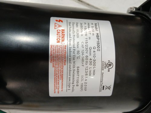 VIVOHOME corded SELF-PRIMING IN/ABOVE GROUND 2 hp SWIMMING POOL PUMP - 6800GPH - BLACK (MODEL: HBP1500) image 5