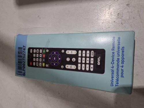 ONN. 4-DEVICE UNIVERSAL REMOTE CONTROL - COMPATIBLE WITH ALL MAJOR BRANDS - BLACK image 2