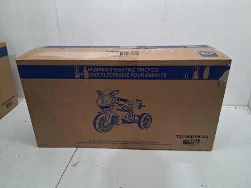 OLAKIDS Children's Electric Tricycle Motorcycle with Forward & Reverse Switch, Headlight, Wheel Lights, Horn, Music, and USB Port - 66LBS CAP - 6V - 15.5" x 31.1" x 20.5" - Black/White (Model: TQ10435US-DK/NEL-R1888GS) image 3