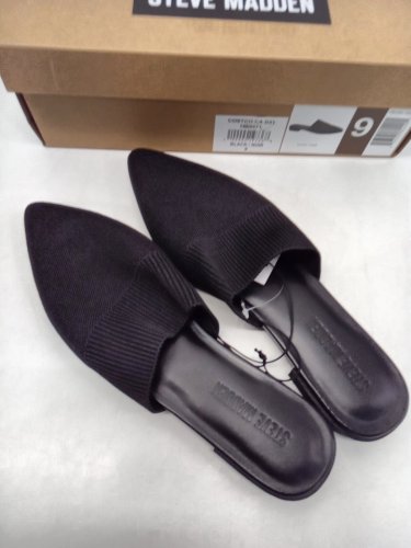 Women’s Steve Madden Knit Slide - size  9 - black  (model: 1953732) image 2