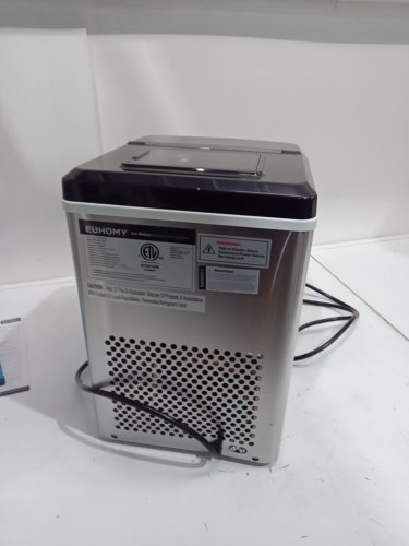 EUHOMY ICE CUBE MAKER MACHINE - 45LBS/DAY - SILVER/BLACK (MODEL: IM004-CSI-CAEH / IM-FP) image 11