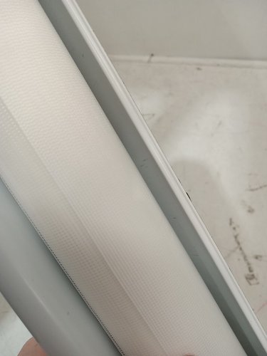 dual layer light control zebra blinds - 46" x 75" - white image 4