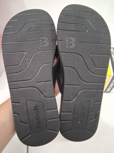men's Bench Comfort Flip Flops - size 7 - black (style:1872037) image 3