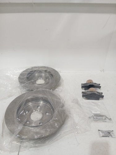 A-Premium Rear Solid Disc Brake Rotors FOR VARIOUS DODGE DURANGO & jeep grand cherokee modee - grey (models: brr53061/bpd14980) image 4